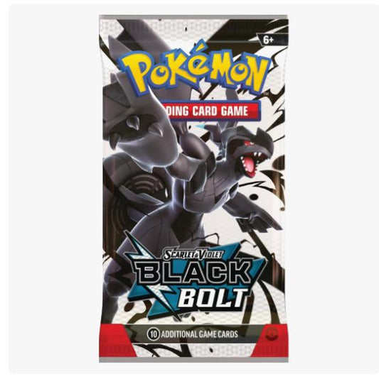 Black Bolt Booster Pack - SV: Black Bolt (BLK) Trading Cards Premium Trading Cards
