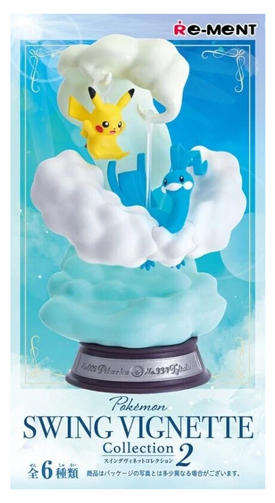 Re-ment Pokemon Swing Vignette Collection 2 Figure Box