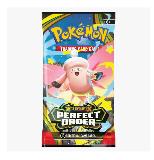 Pokémon trading card game pack with cartoon character on a white background